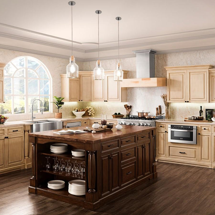 ZLINE 30" Wooden Wall Range Hood, Butcher Block, 681M-RS-30-400