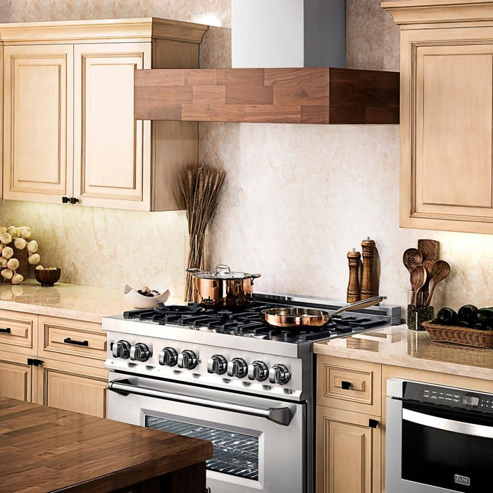 ZLINE 48" Remote Blower Wooden Wall Range Hood, 681W-RD-48