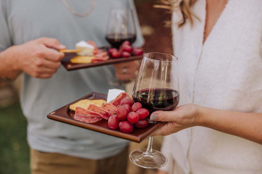 Rectangle Wine Appetizer Plate Set of 4